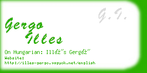 gergo illes business card